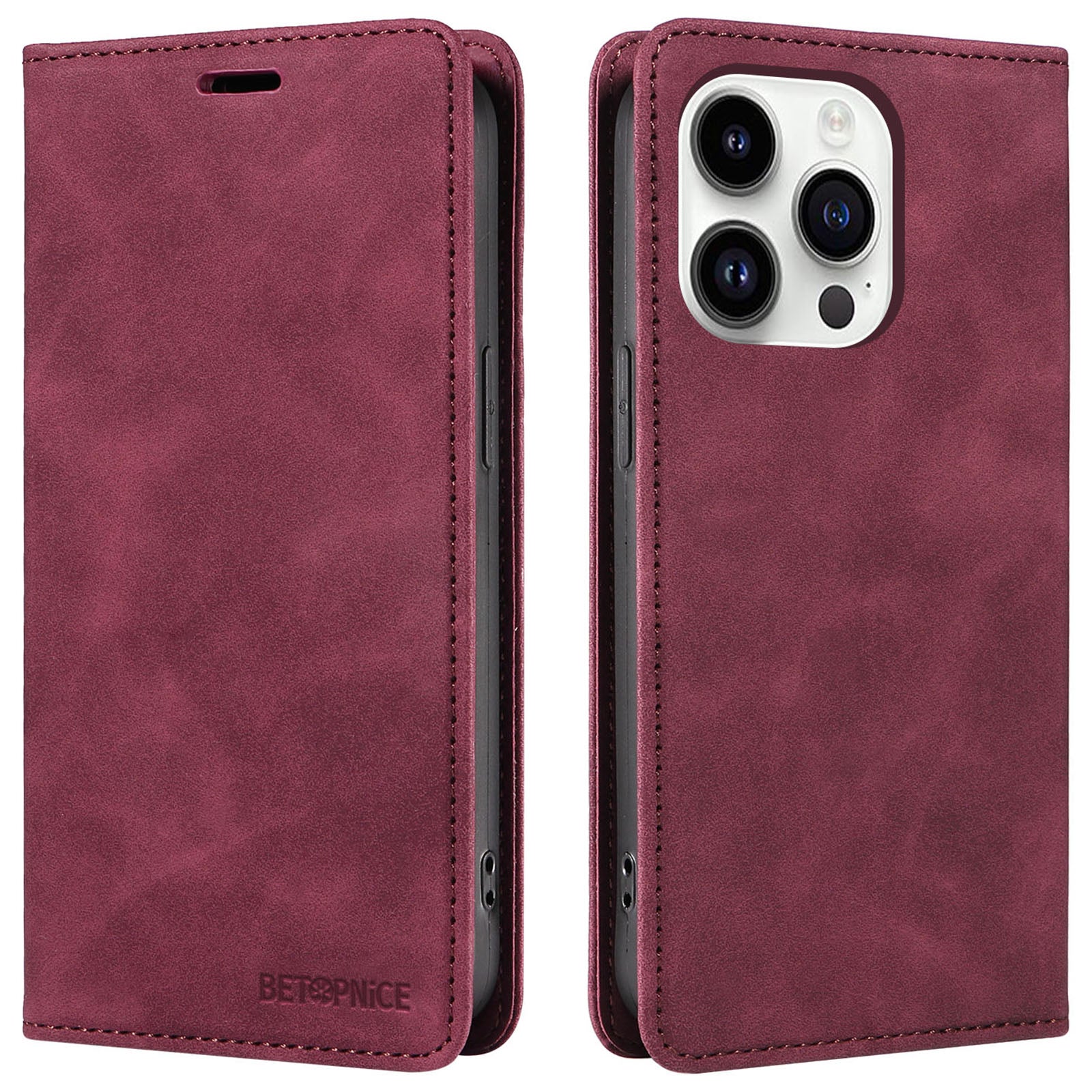 BETOPNICE 003 pro iPhone 15 Pro Max Peněženka TPU PU kožený kryt na telefon Blokovací stojan RFID Pouzdro na telefon BETOPNICE 003 pro iPhone 15 Pro Max Peněženka TPU PU kožený kryt na telefon Blokovací stojan RFID Pouzdro na telefon
